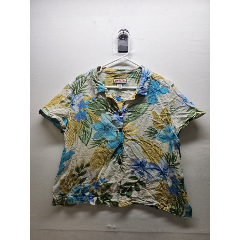 Lot of 7 VTG 90s Hawaiian Shirts Short Sleeve Tropical Floral Resortwear Retro - Picture 10 of 16